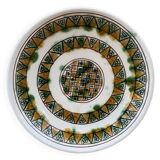 Plate with scarified decoration, signed CHS, Cyprus