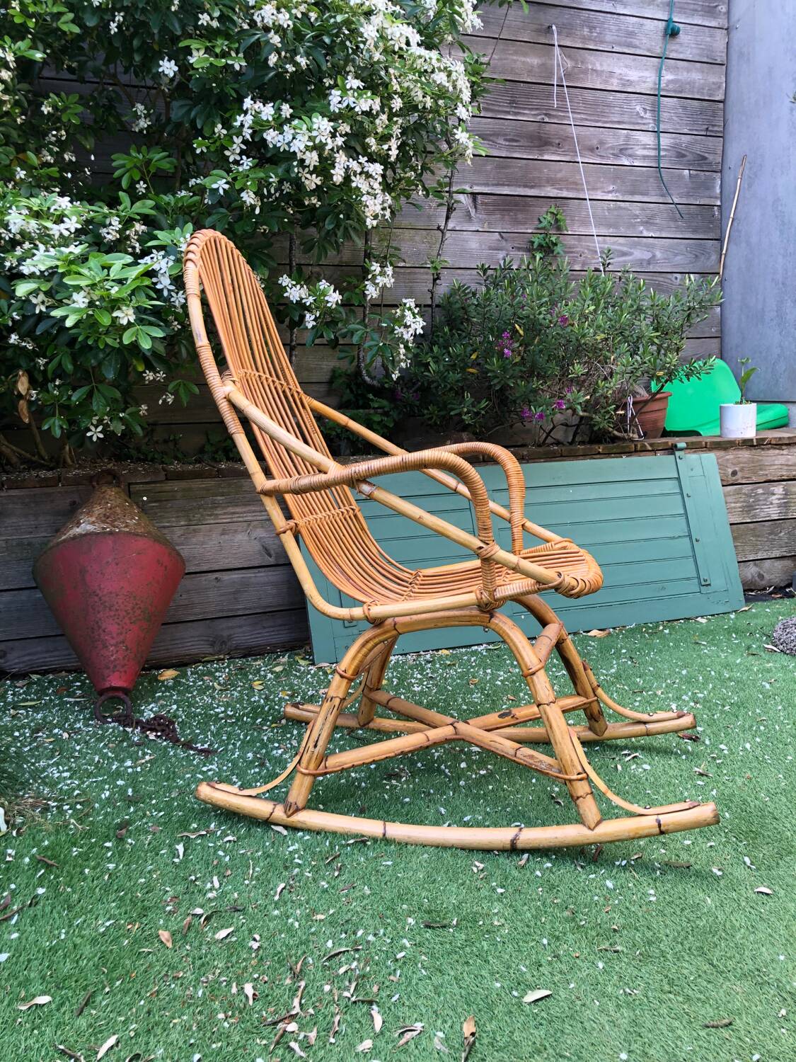 Rattan rocking chair