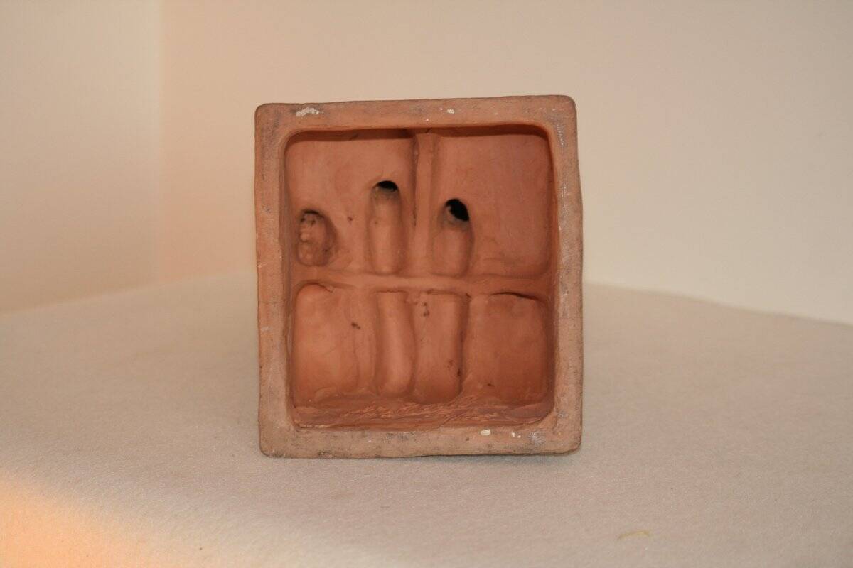 Terracotta Sculpture, Nude Bather, Signed Alfred Jean Halou, Early 20th Century 1910/1920