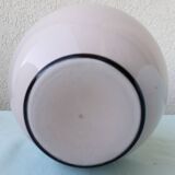 Lamp base in pink opaline.