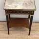 Table d'appoint style Louis XVI, marbre, début XXème, estampillée