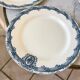 7 flat plates Terre de Fer Salins model "Versailles" XIXth