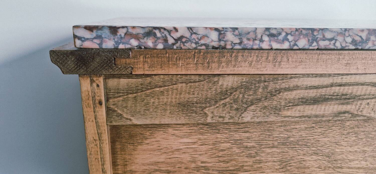 Art Deco style furniture - Oak and beech - 1950s