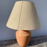 Terracotta ceramic lamp