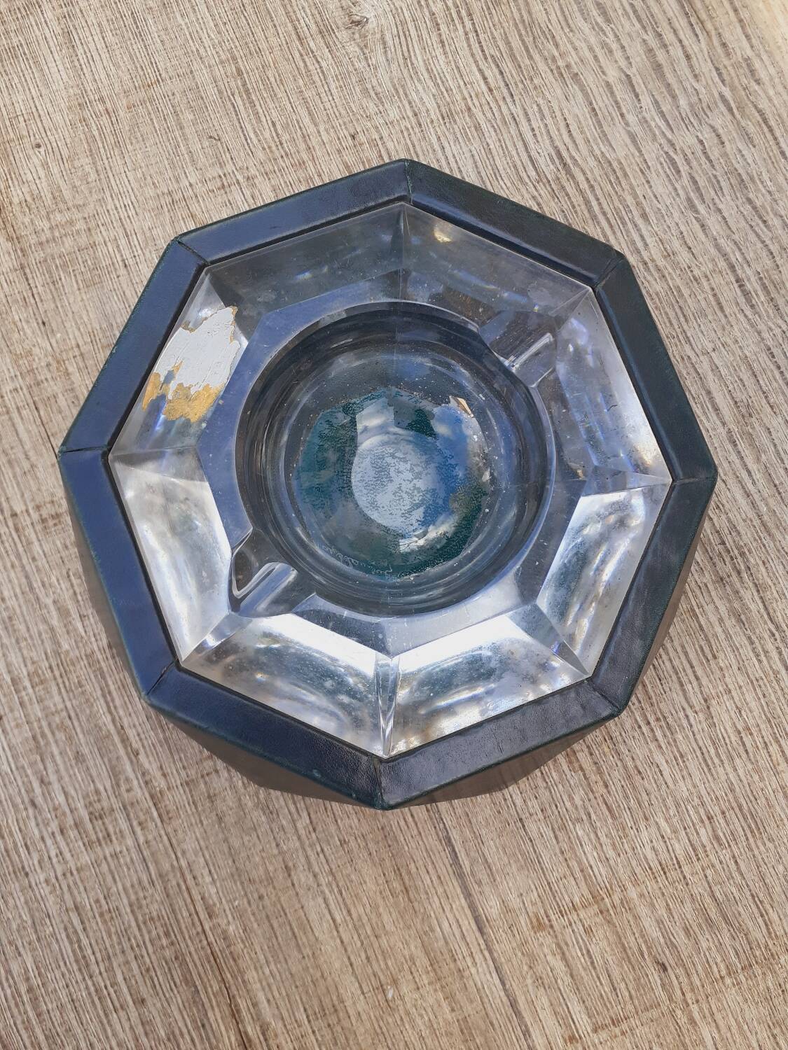 Ashtray Le Tanneur and crystal Val St Lambert