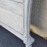 Louis xv style headboard with shabby chic patina