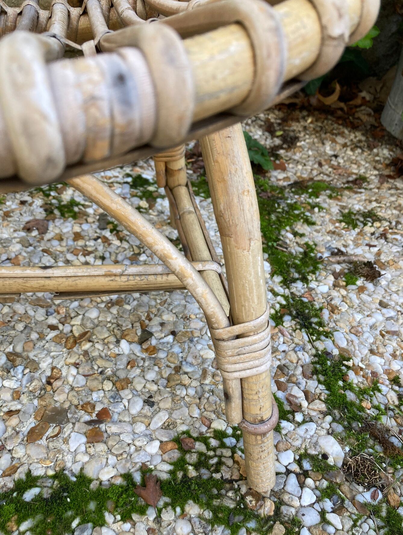 Rattan armchair for vintage children