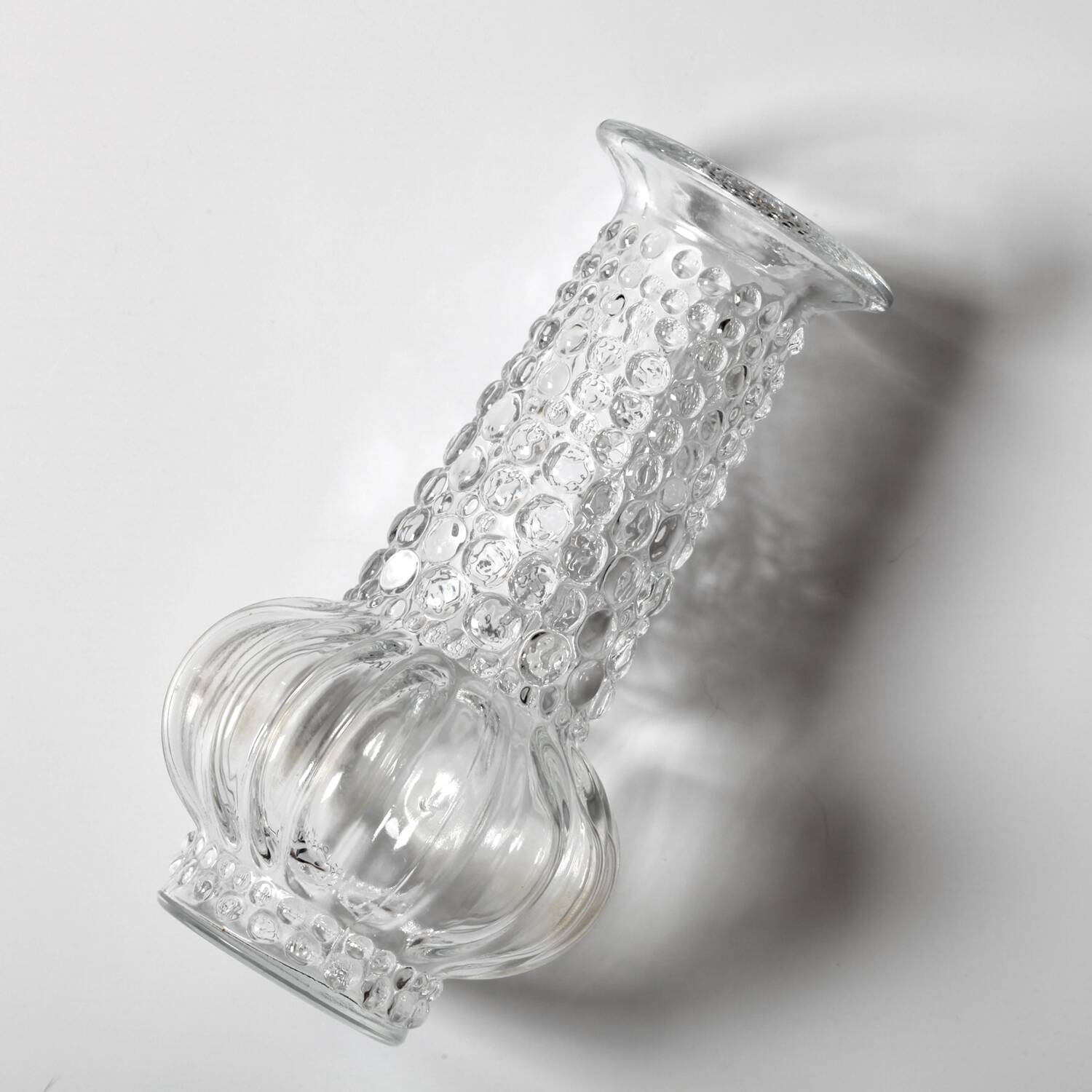 Pressed Glass Vase: Pavel Panek Design, Czech Republic / 1972