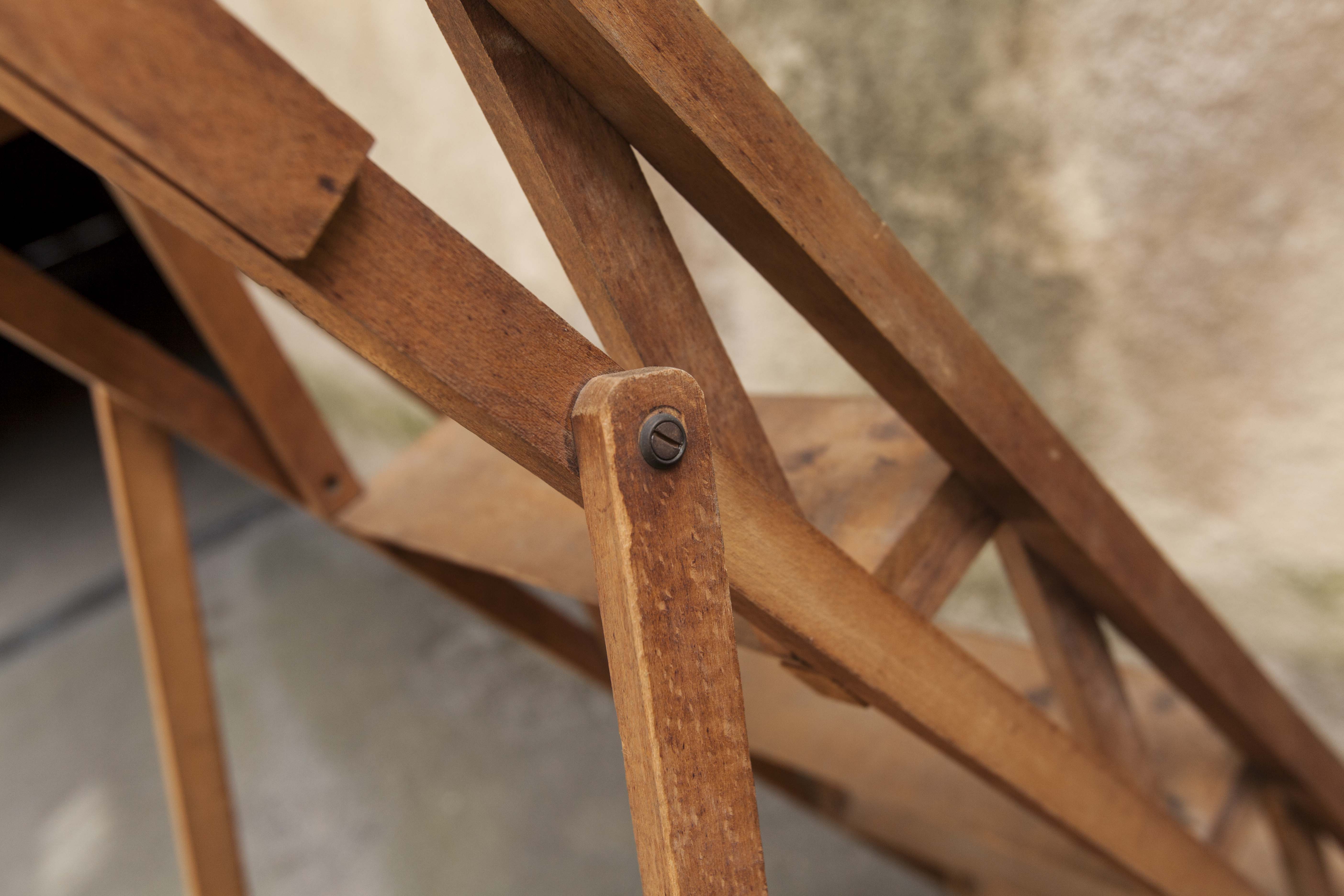 Painter 50s wooden stepladder
