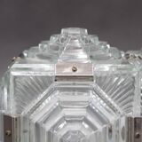 1970s Brutalist Wall Glass Light by Kamenicky Senov, Czechoslovakia