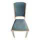 Chaise Style Louis XVI En bois Et Velours Bleu