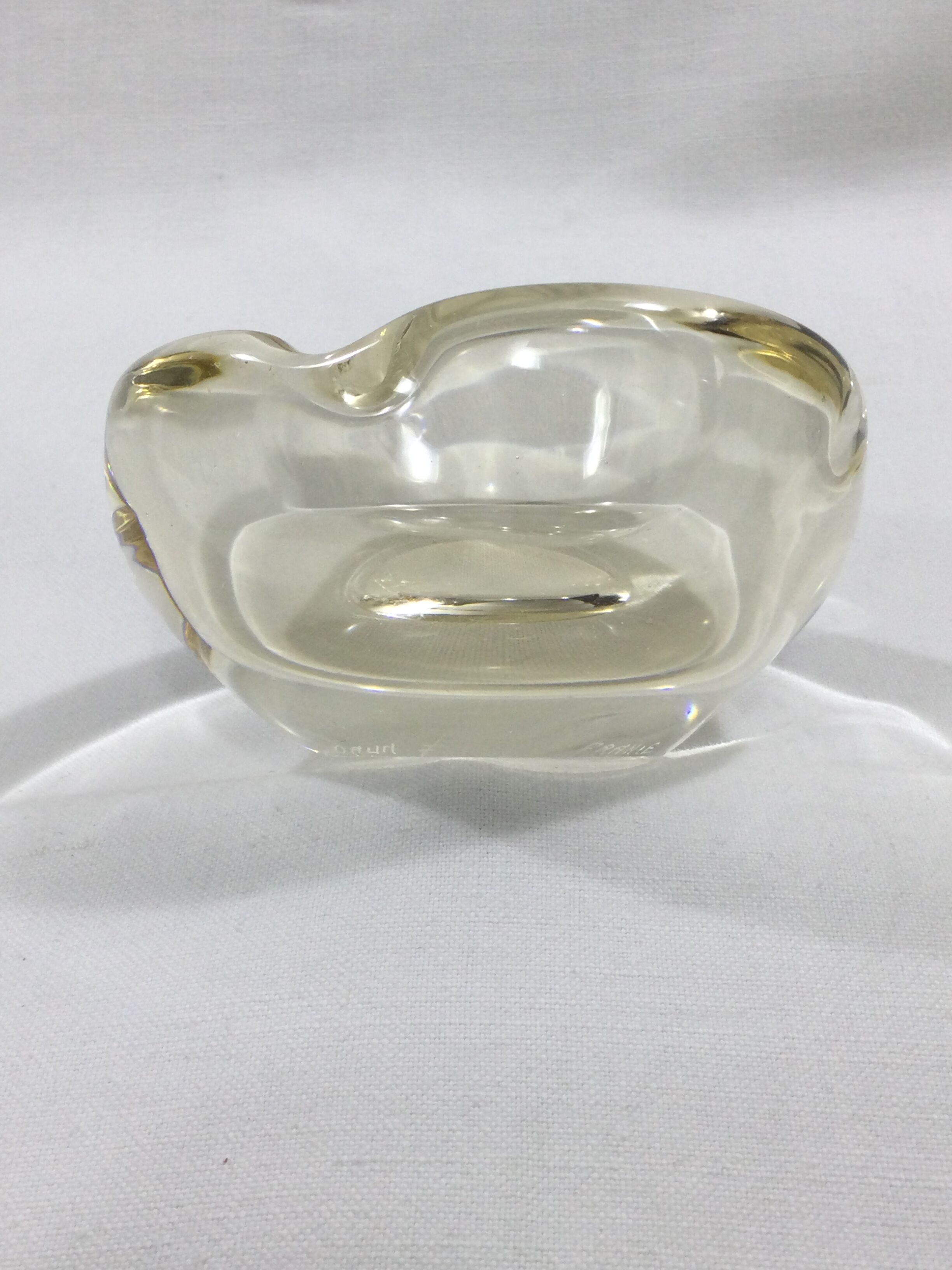 Cendrier en cristal de Daum