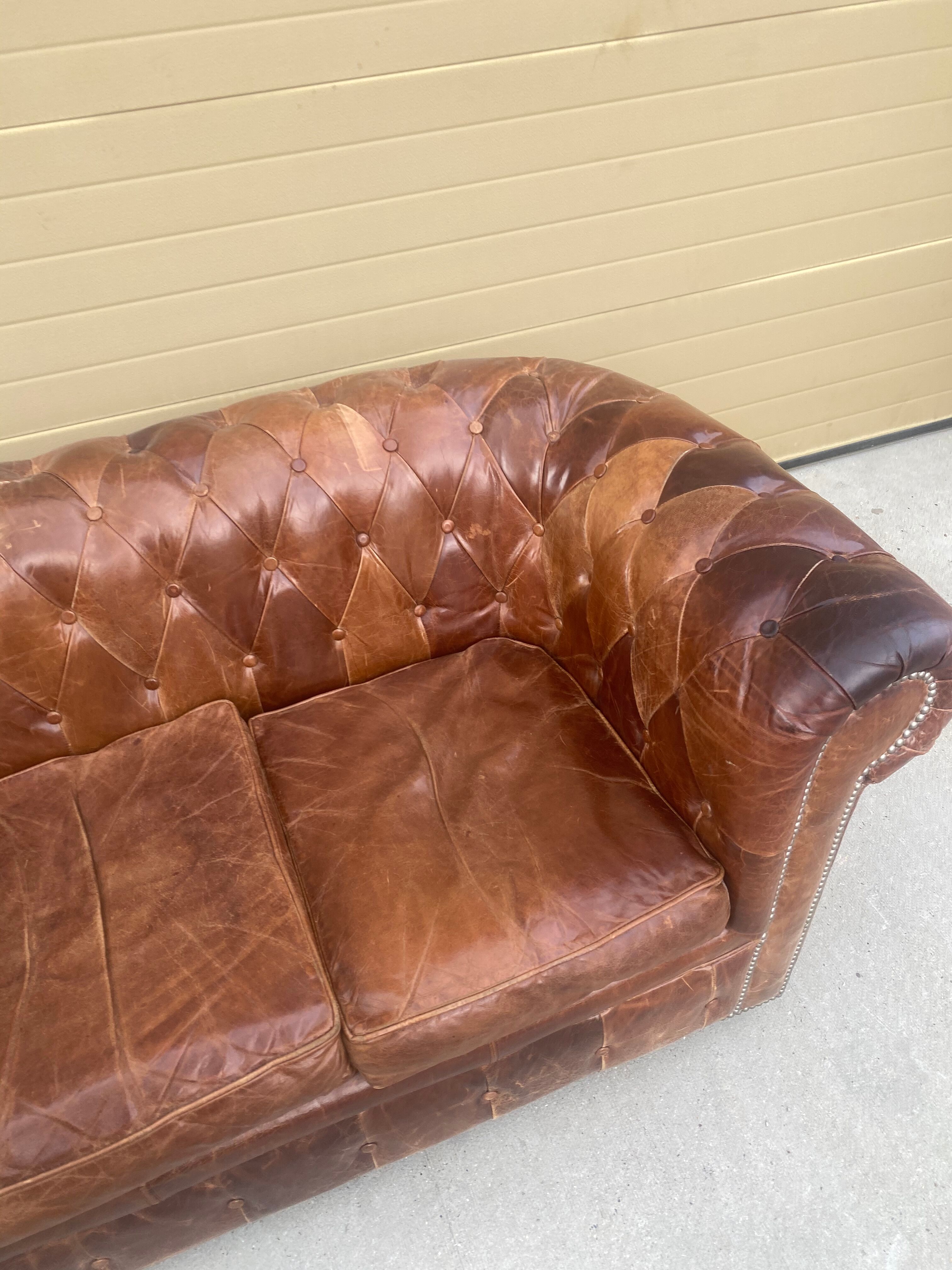 Sofa Chesterfield Brown