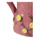 Glazed terracotta pitcher with mimosa decoration