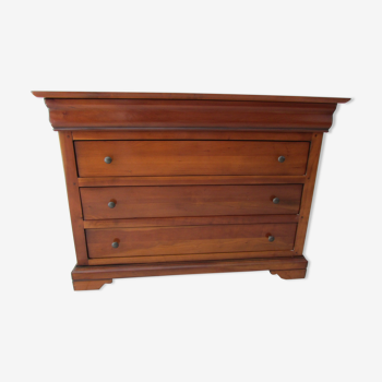 Commode 4 drawers Louis Philippe in cherry