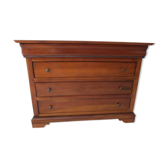 Commode 4 drawers Louis Philippe in cherry