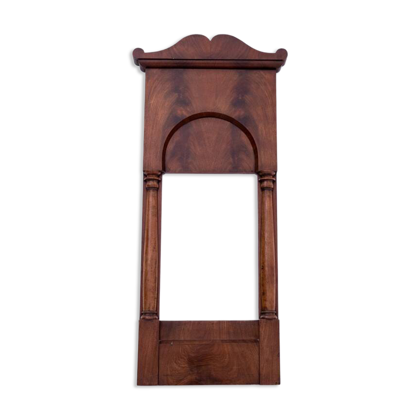 Miroir en acajou de la fin du XIXe siècle, Europe du Nord.