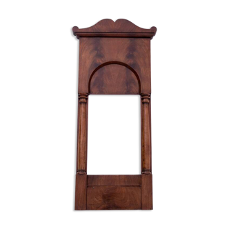 Mahogany mirror from the late 19th century, Northern Europe.
