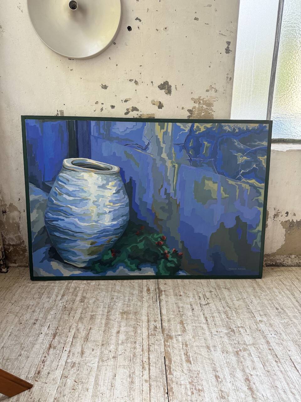 Saunière Audouze XL blue jar painting