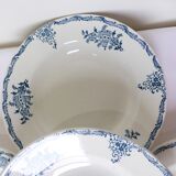4 assiettes creuses en terre de fer de St Amand