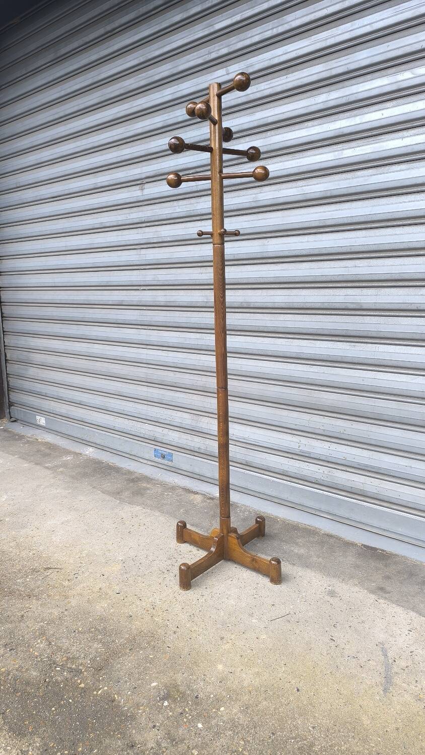 Scandinavian Beech Coat Rack 1960