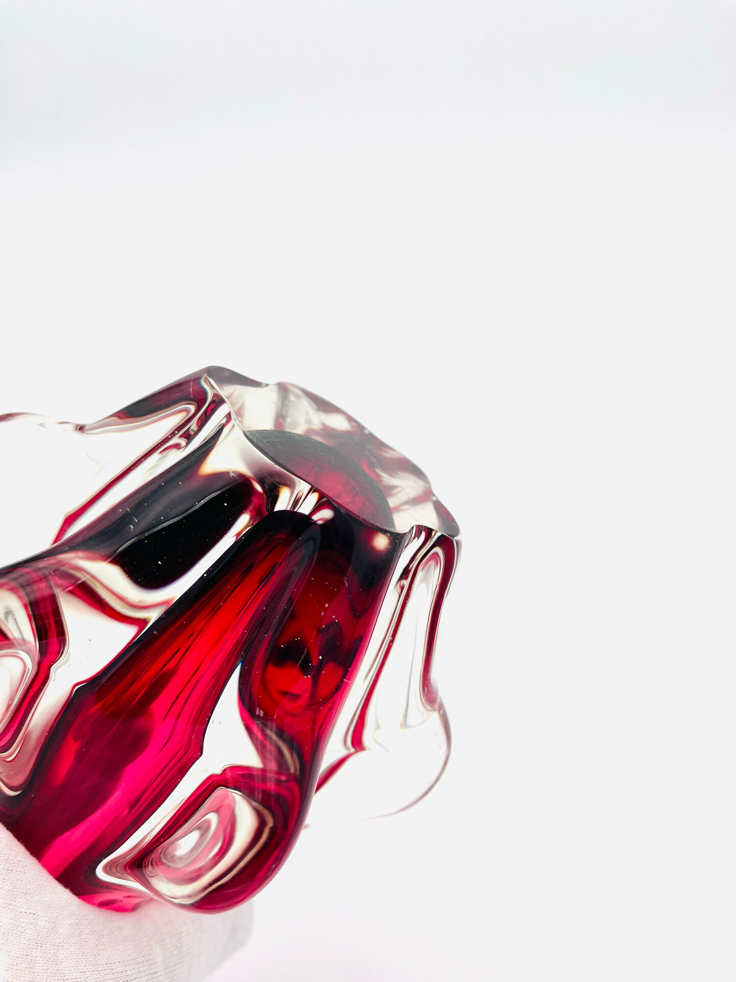 Grand Murano Vase "Chambord" – Fratelli Toso – Sommerso Ruby - 1960