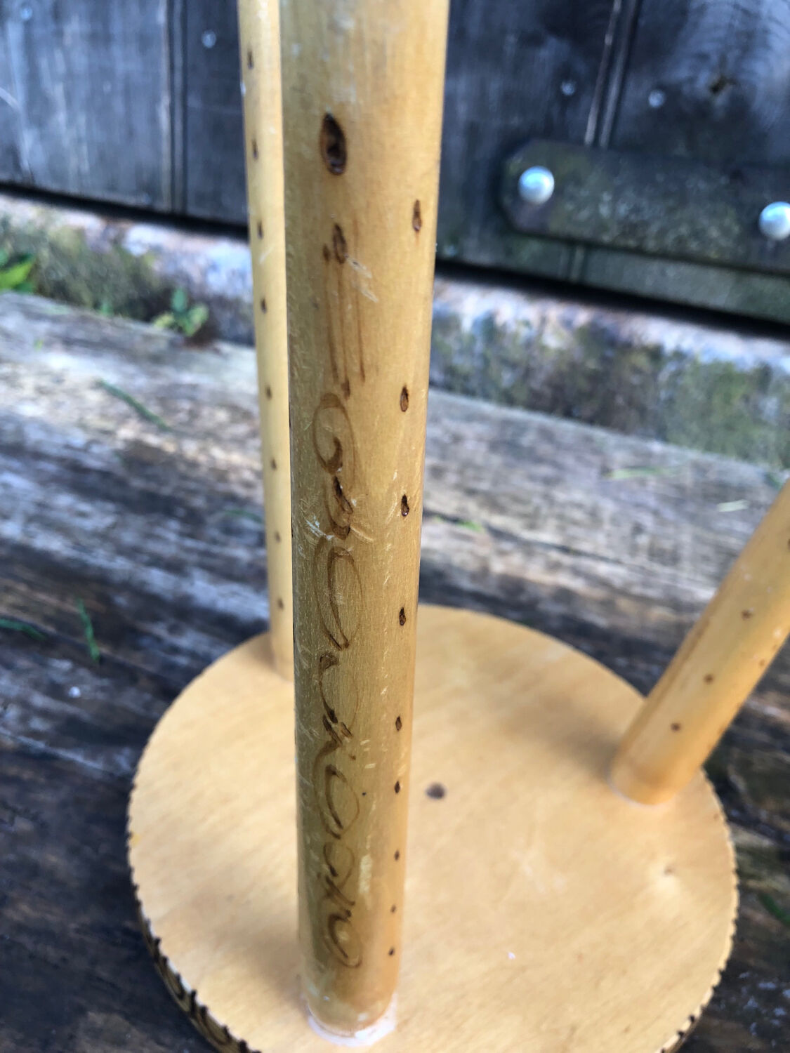 Decorated children's stool