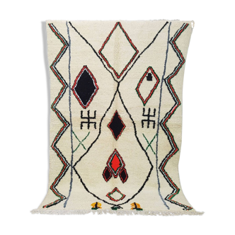 Tapis Marocain berbère 219 x 140 cm tapis Azilal en laine