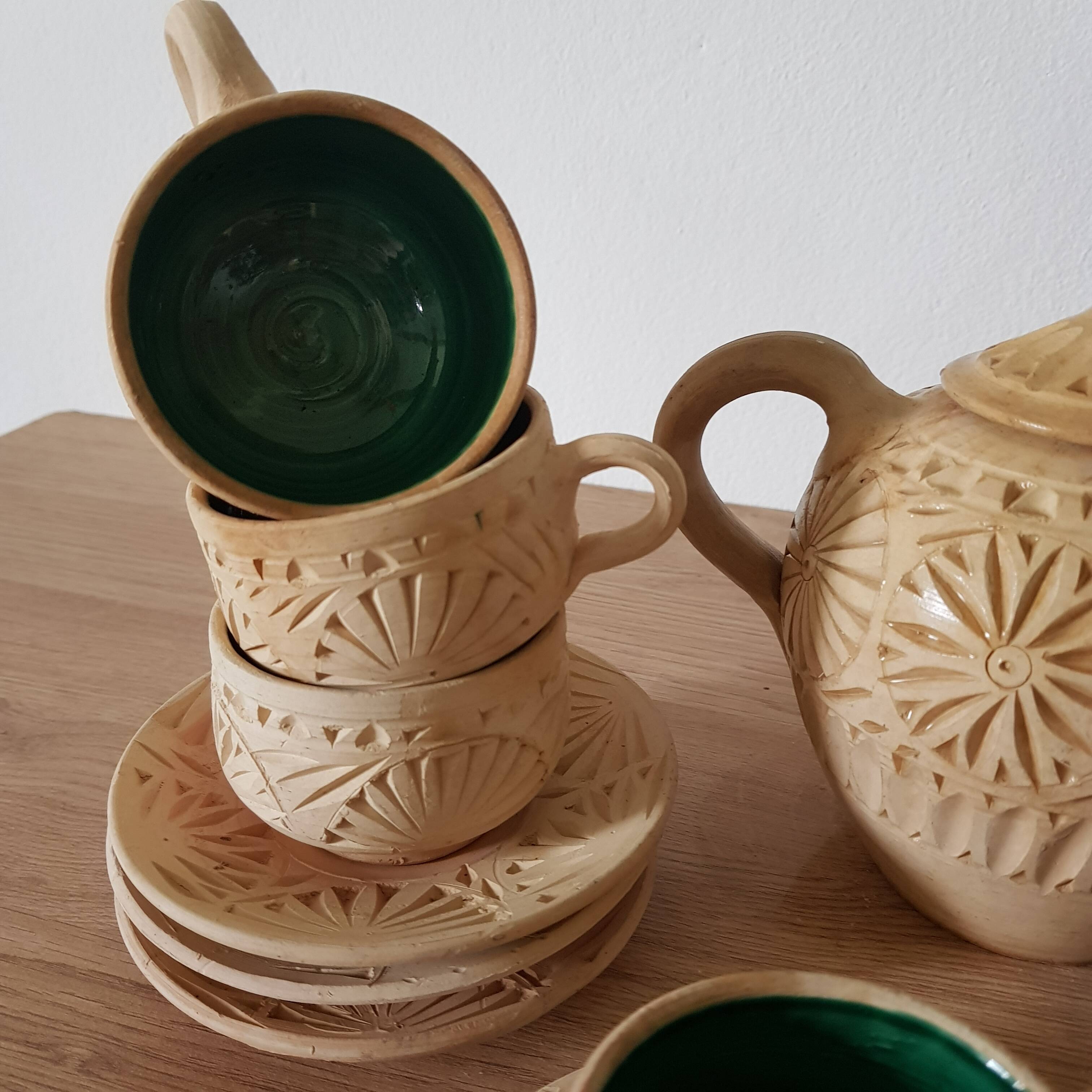 Terracotta tea service