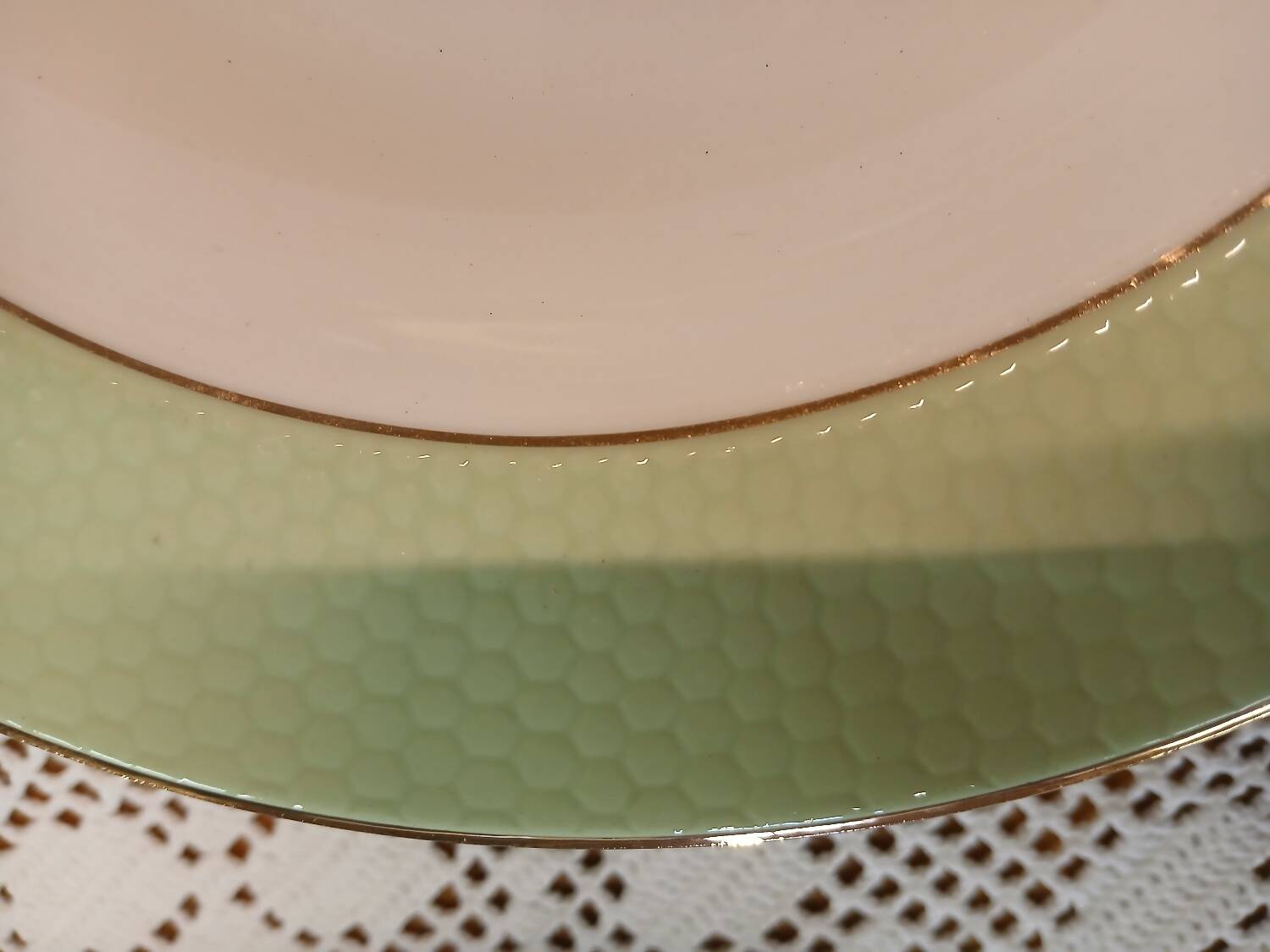 12 antique soup plates from L'Amandinoise