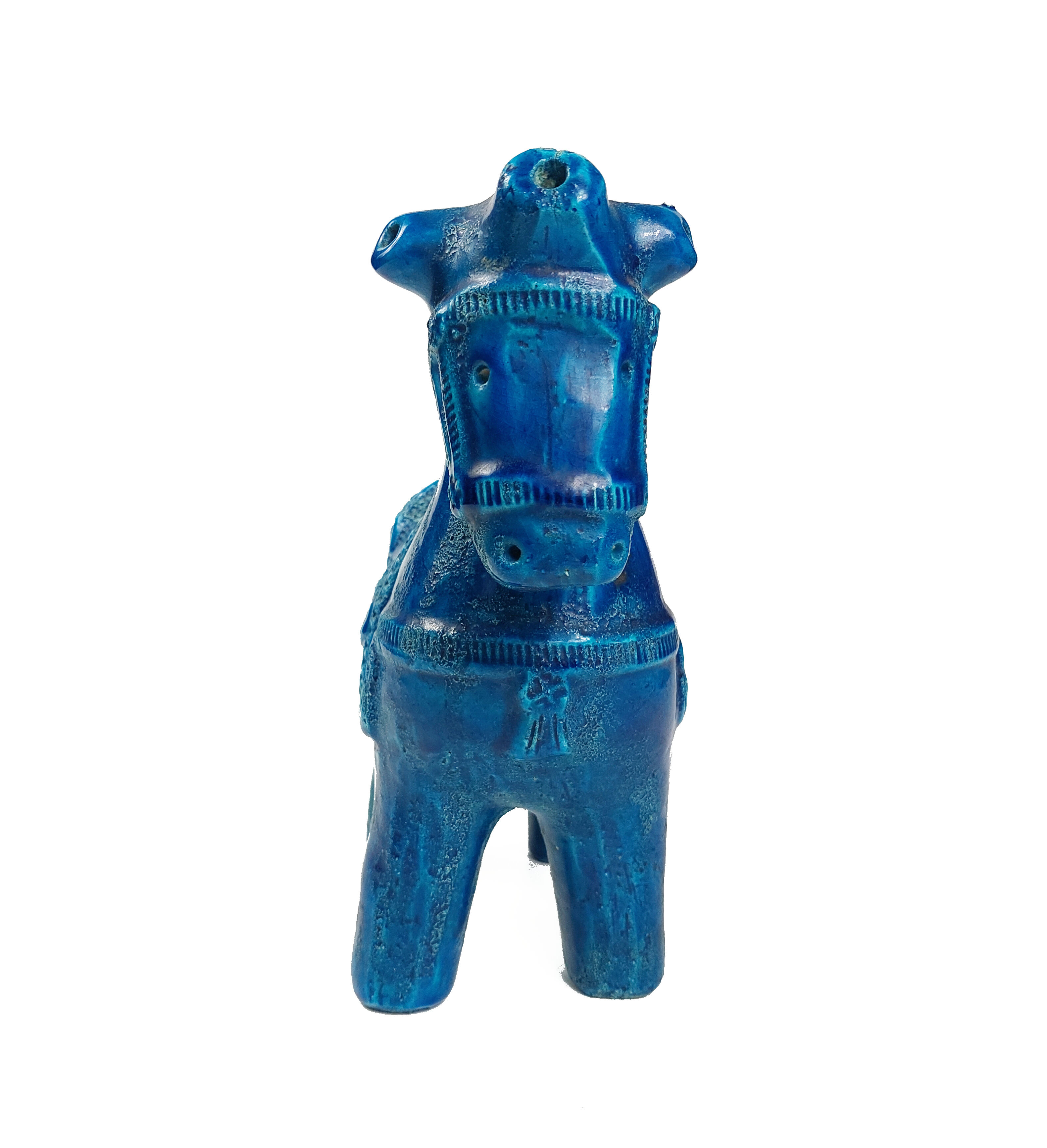 Cheval en céramique en Rimini blue par Aldo Londi