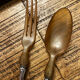 Antique salad cutlery