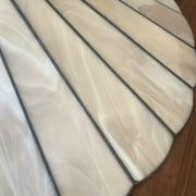 Suspension style Tiffany vintage, opal glass lampshade Ø45cm