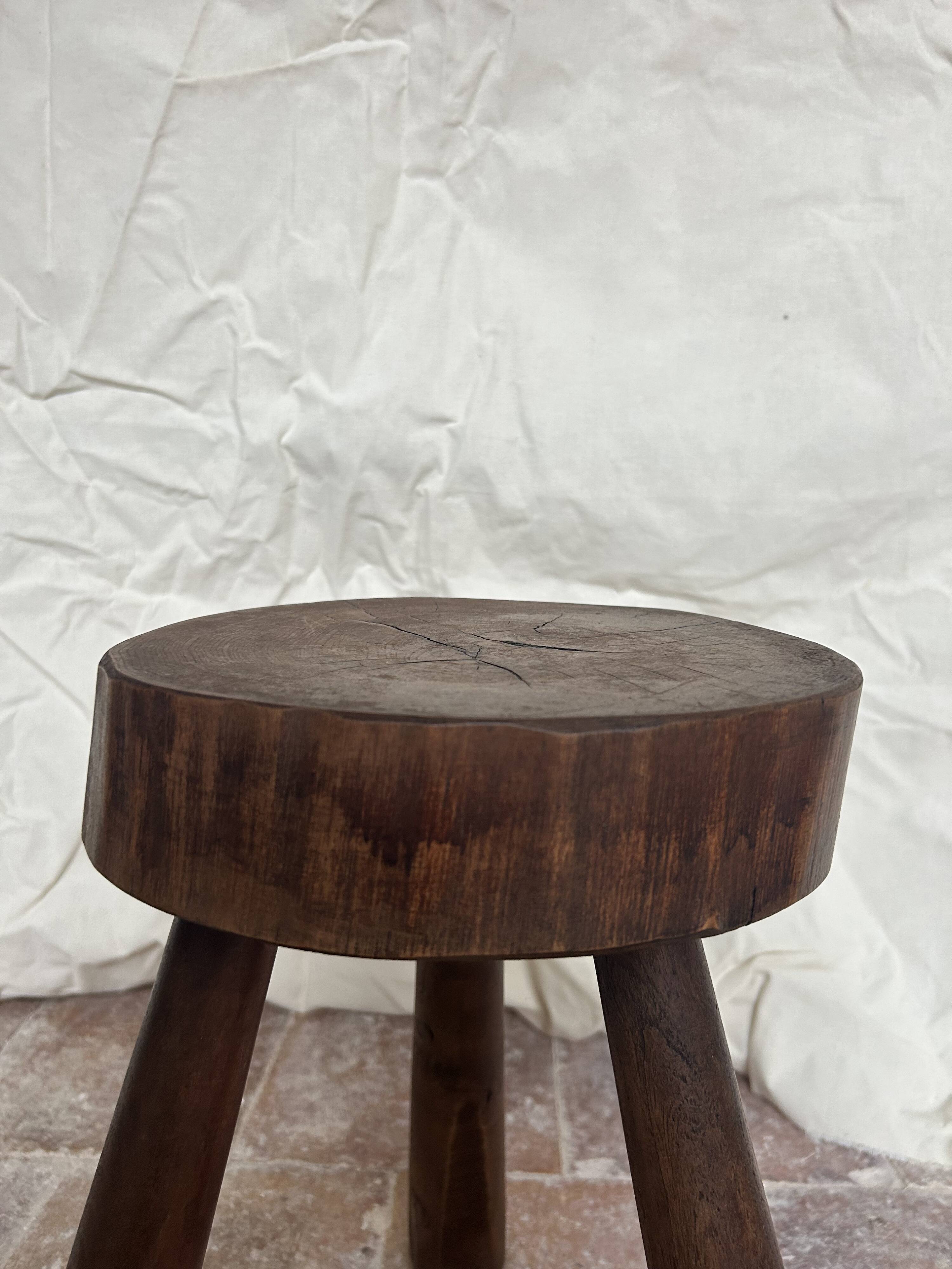 Brutalist tripod stool