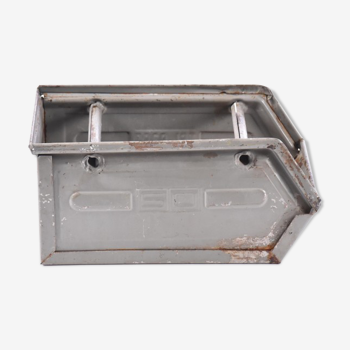 Boîte métallique industrielle gris