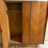 Vintage wardrobe with compass feet