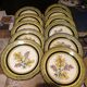 Decorative plate old collection henriot quimper france.decor .les genêts.signed.diameter 25 cm