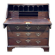 English donkey desk in Georgian style dating from the 19th century in mahogany and oak