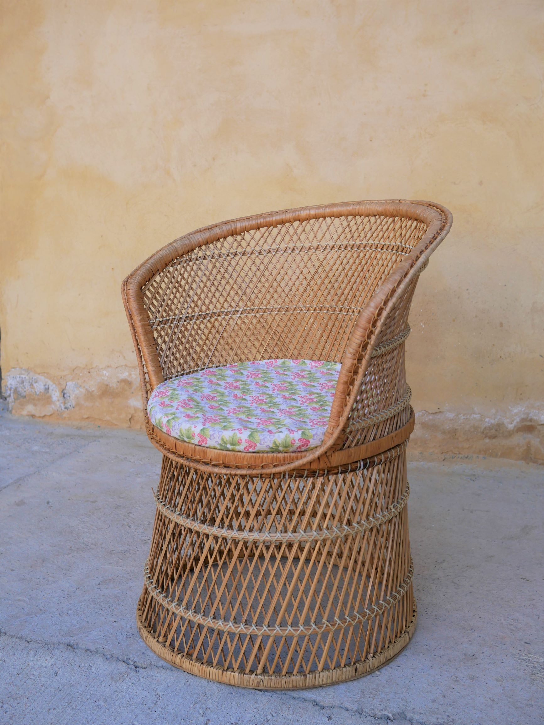 Vintage rattan armchair