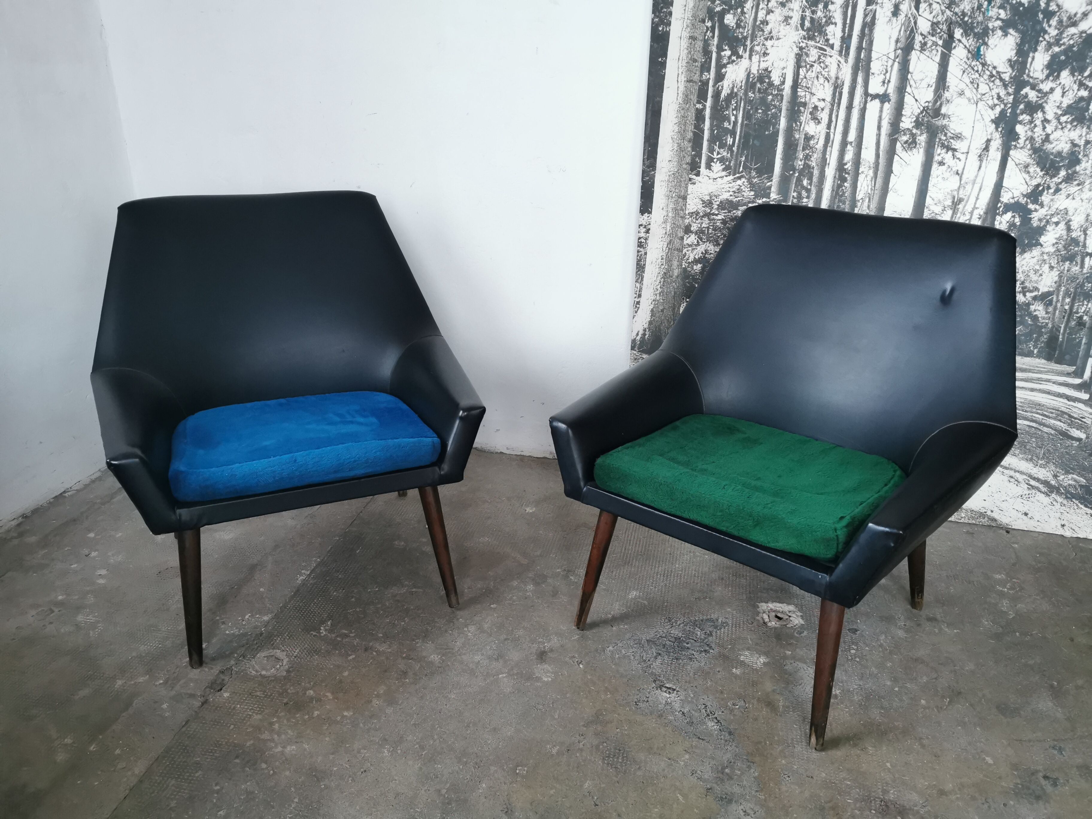 Pair of vintage armchairs 1960