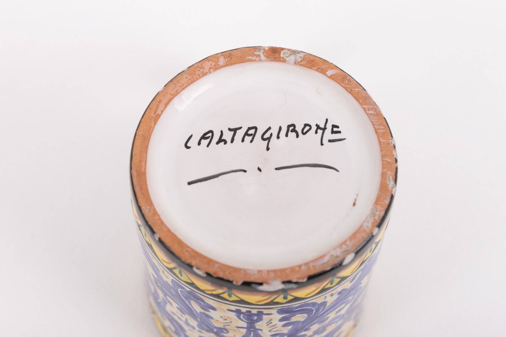 Service de vaisselle en céramique italienne de Caltagirone, Sicile des années 1980