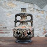 Vintage XL West Germany Lamp Base, Fat Lava Lamp, Ceramic Floor Lamp