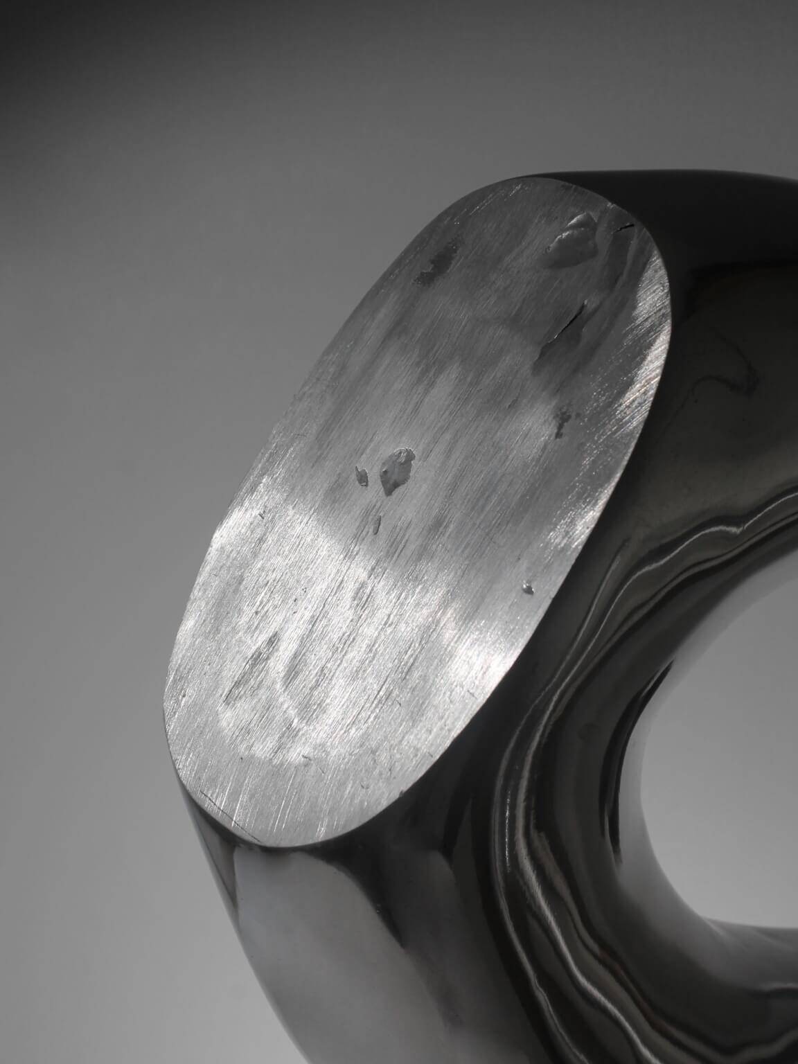 Contemporary Sculptural Aluminum Vessel, Extra Large