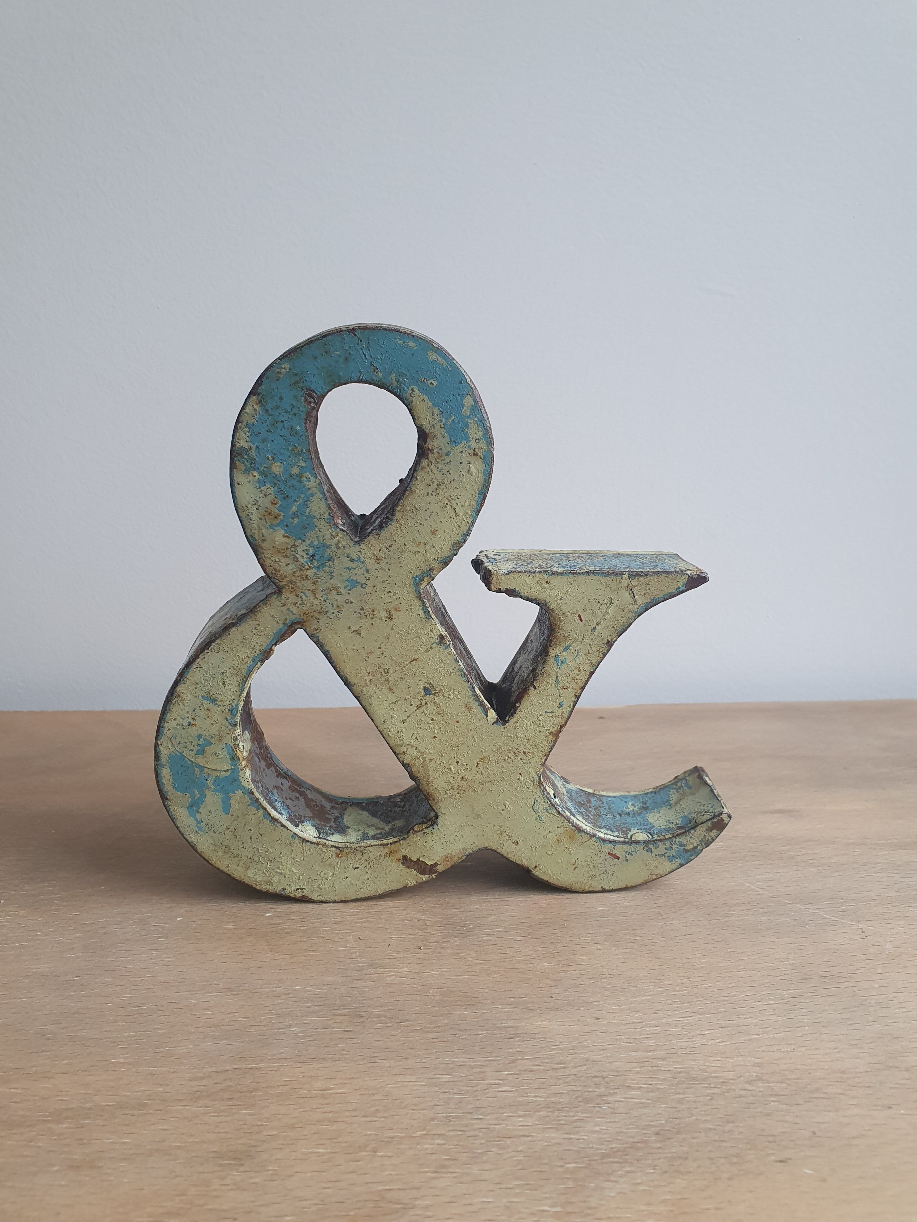 Ancient iron letter