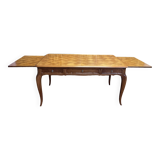 Louis XV style flat desk in blond mahogany