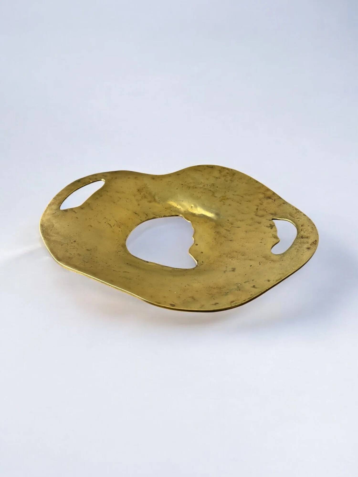 Brutalist centerpiece by Leopold, bronze & lucite, Spain, 1970s