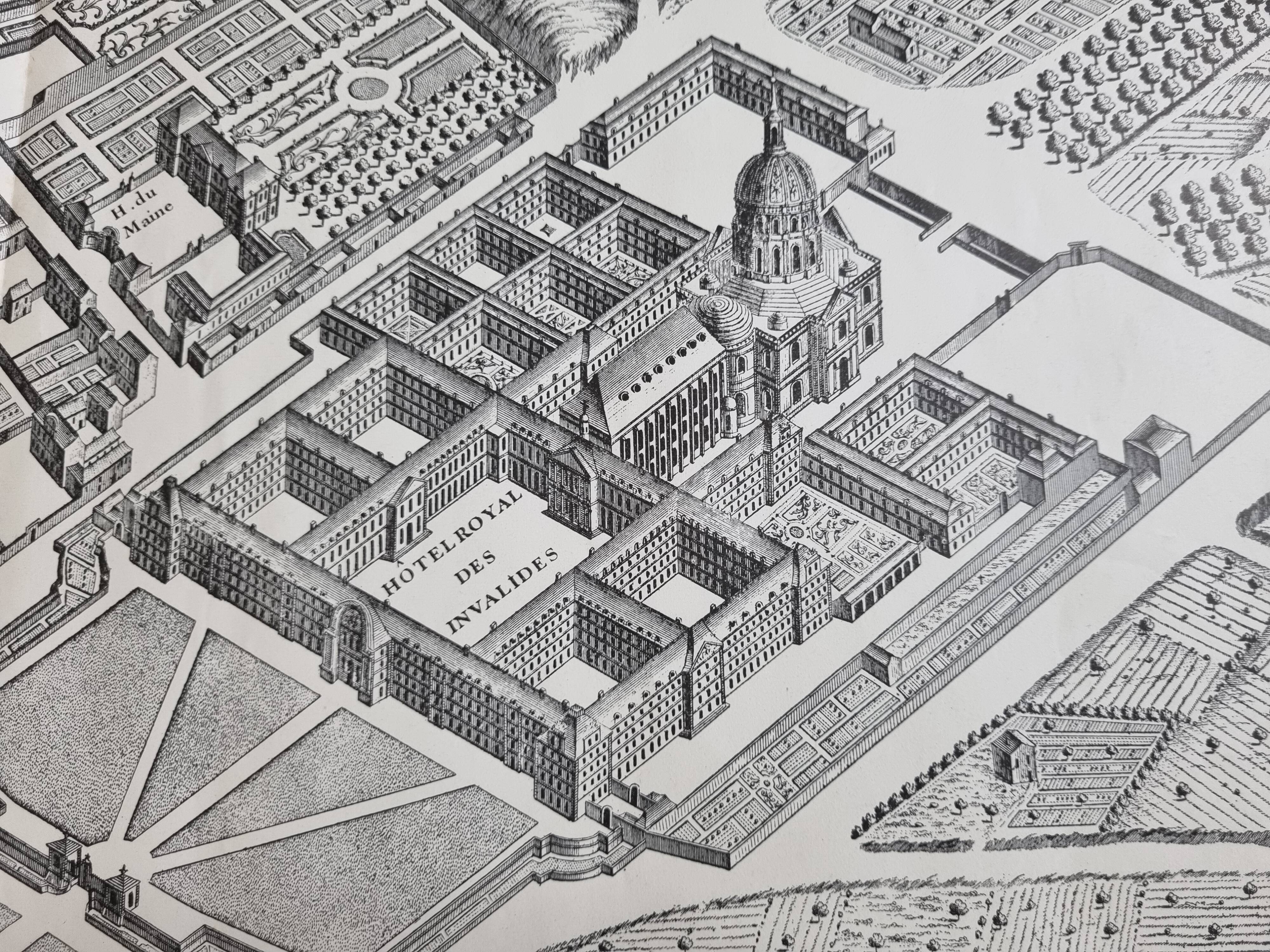 Plan of Paris in the eighteenth century in 20 plates after Turgot, 1900