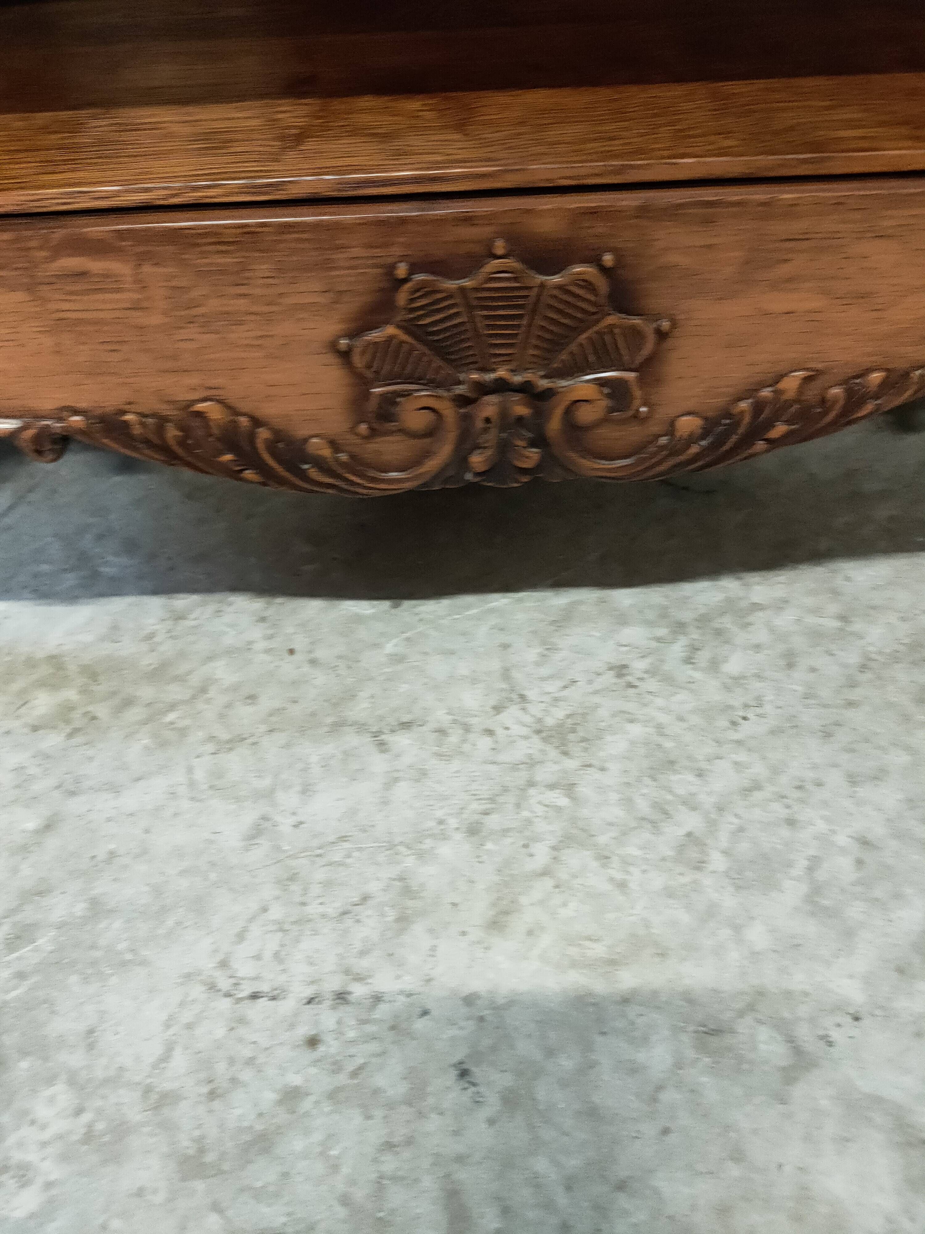 Louis XV style oak display case