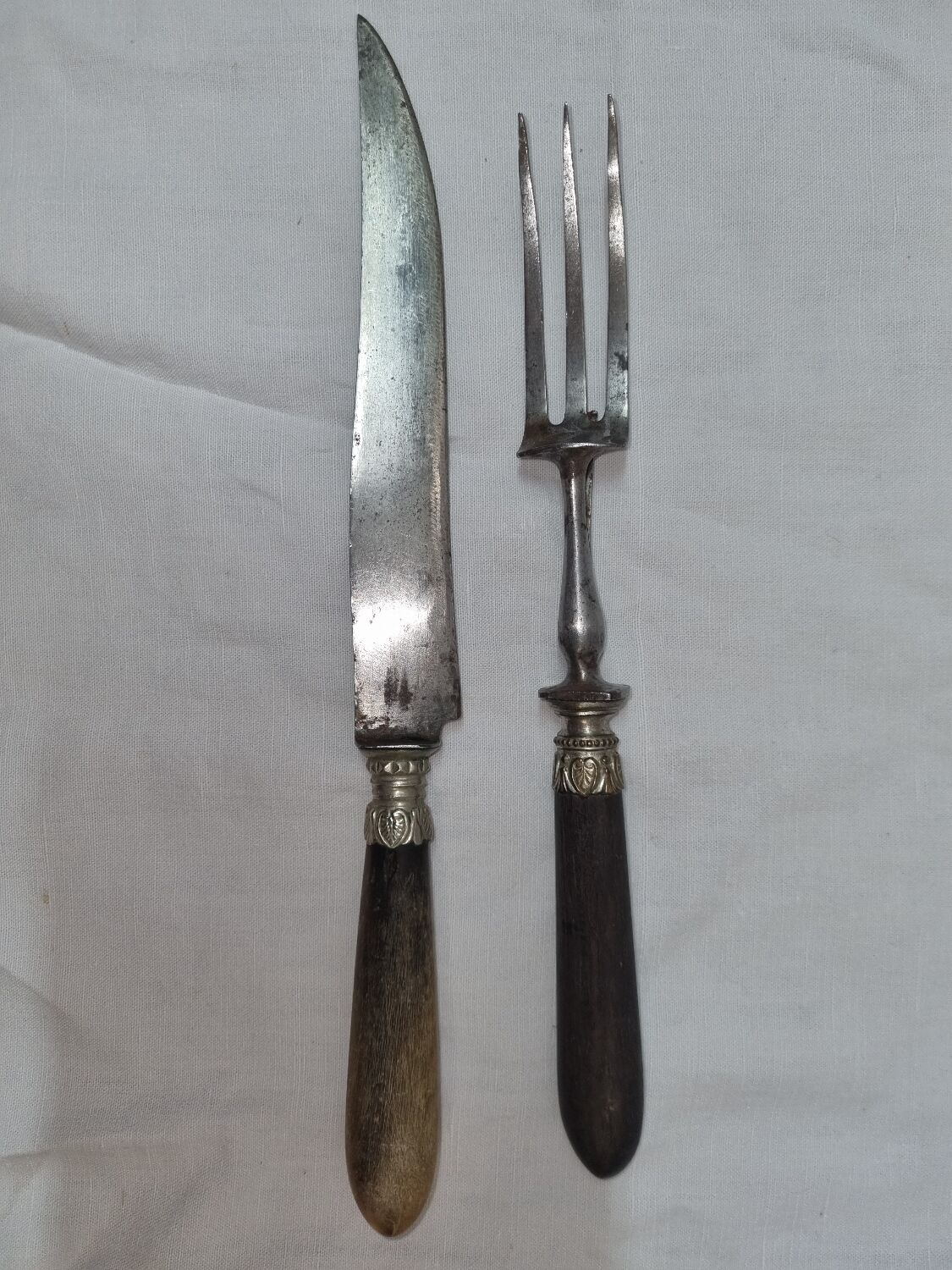 Couverts,à viande, corne début XXéme