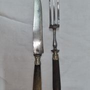 Couverts,à viande, corne début XXéme